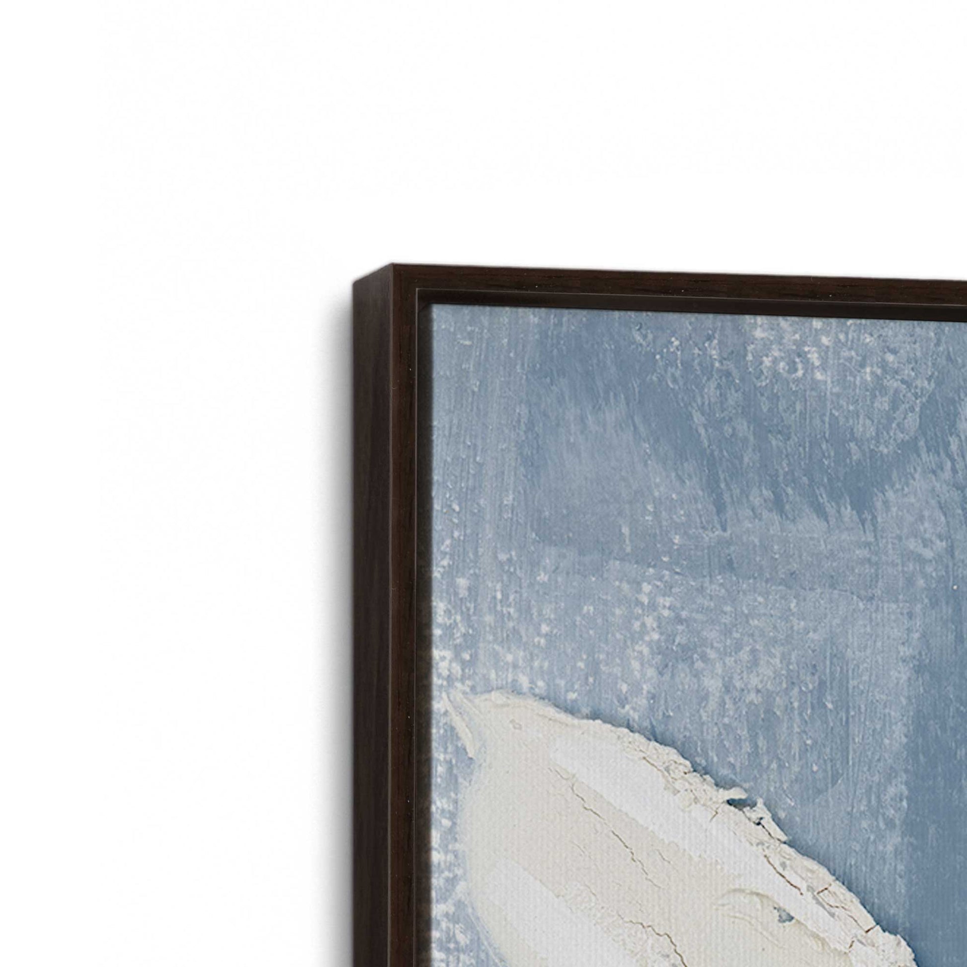 [Color:Espresso], Picture of art in a Espresso frame at an angle