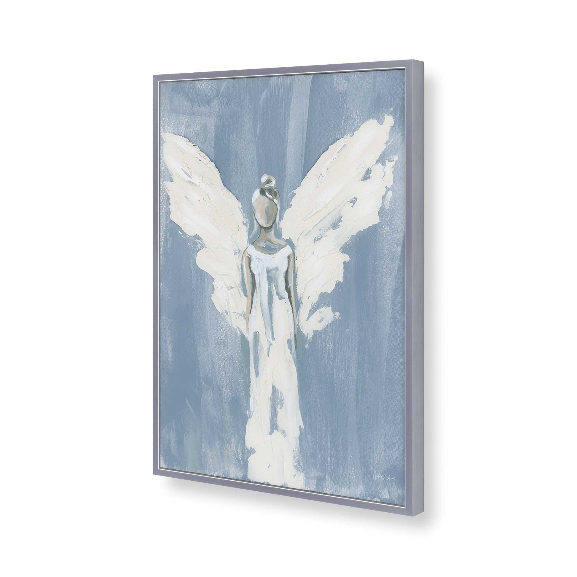 [Color:Polished Chrome], Picture of art in a Polished Chrome frame of the corner