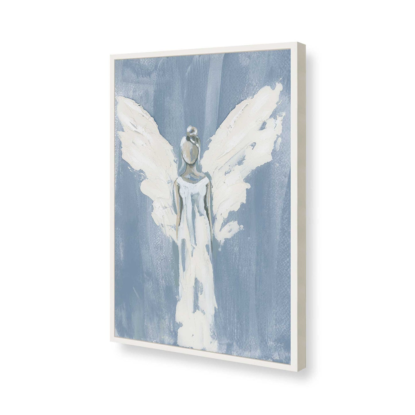 [Color:Opaque White], Picture of art in a Opaque White frame of the corner