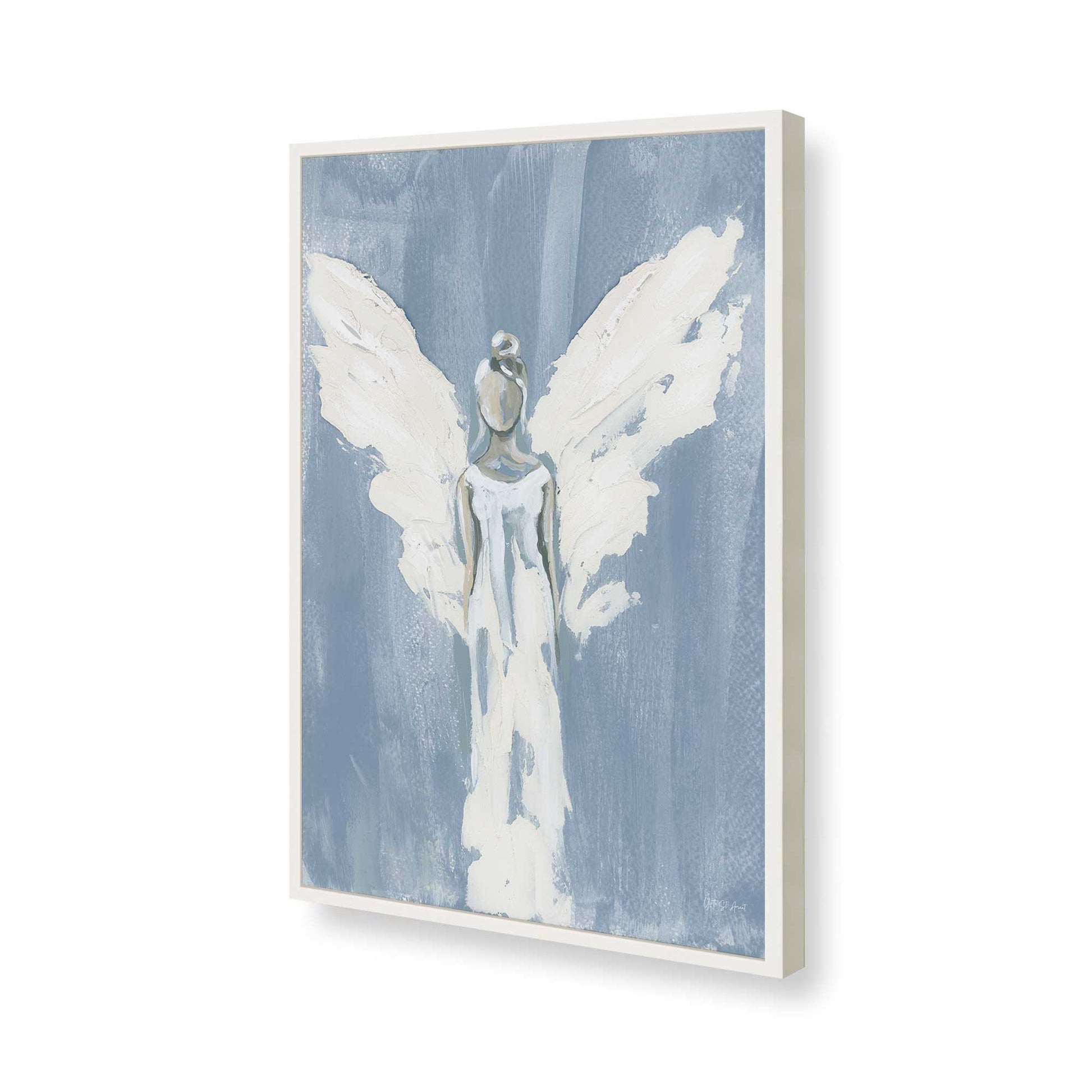 [Color:Opaque White], Picture of art in a Opaque White frame of the corner