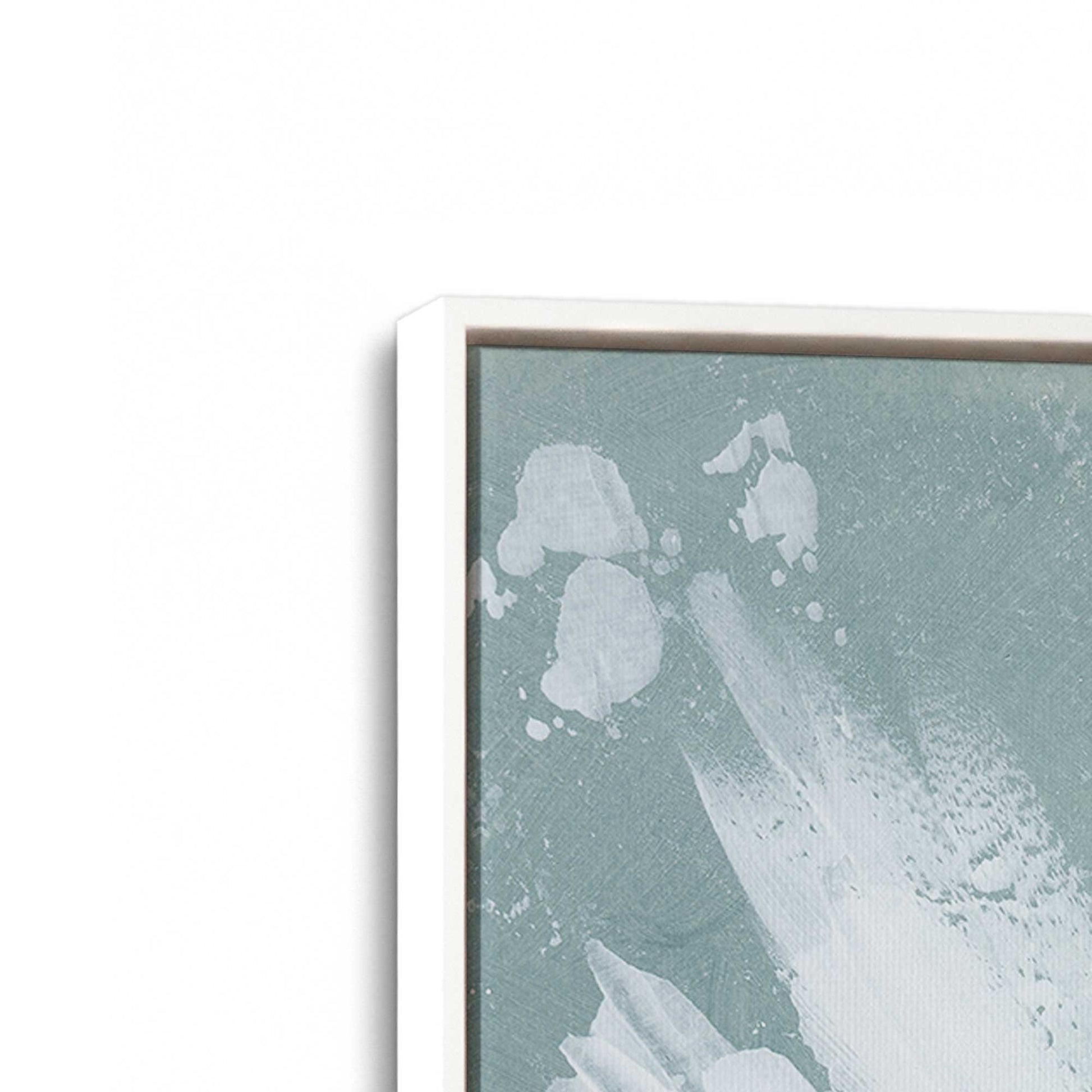 [Color:Opaque White], Picture of art in a White frame at an angle