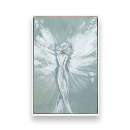 [Color:Opaque White], Picture of art in a White frame