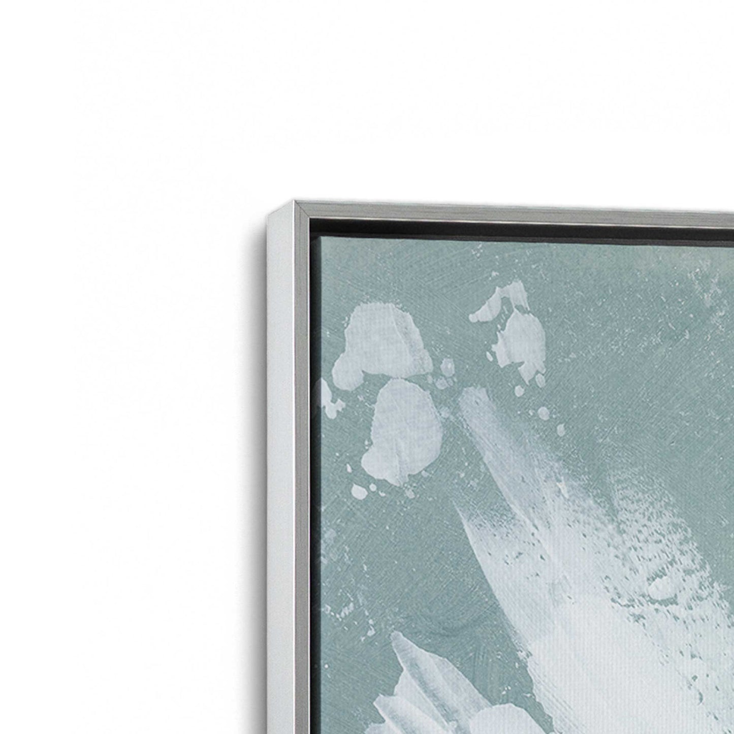 [Color:Polished Chrome], Picture of art in a Polished Chrome frame at an angle