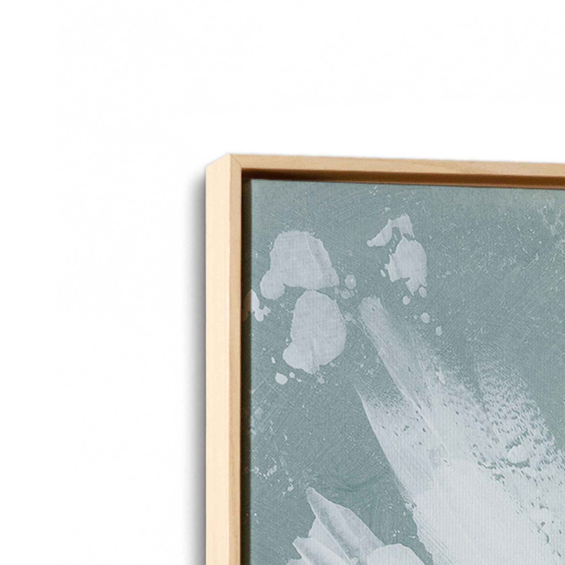 [Color:American Maple], Picture of art in a American Maple frame at an angle