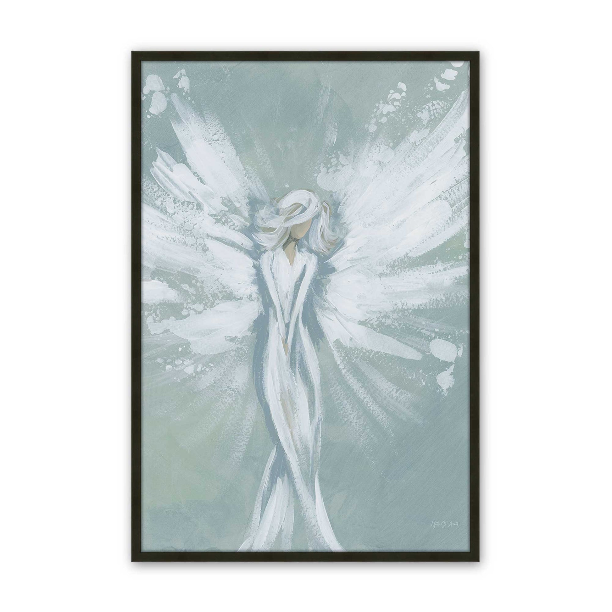 [Color:Satin Black], Picture of art in a Satin Black frame