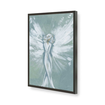 [Color:Satin Black], Picture of art in a Satin Black frame of the corner