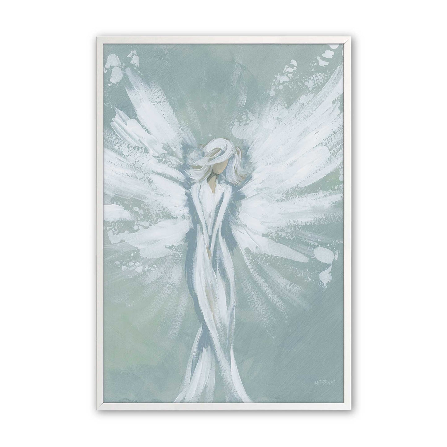 [Color:Opaque White], Picture of art in a Opaque White frame