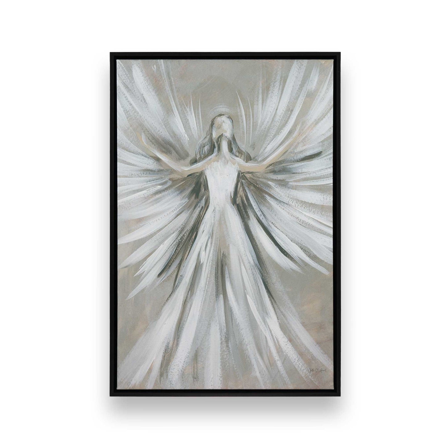 [Color:Satin Black], Picture of art in a Satin Black frame