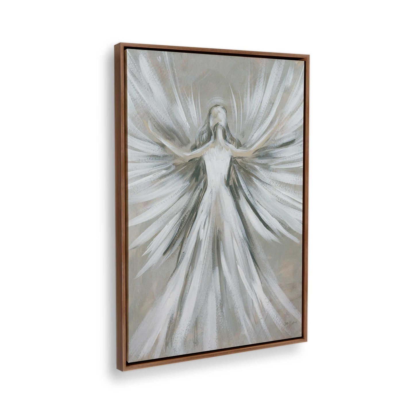 [Color:Walnut], Picture of the corner of the art