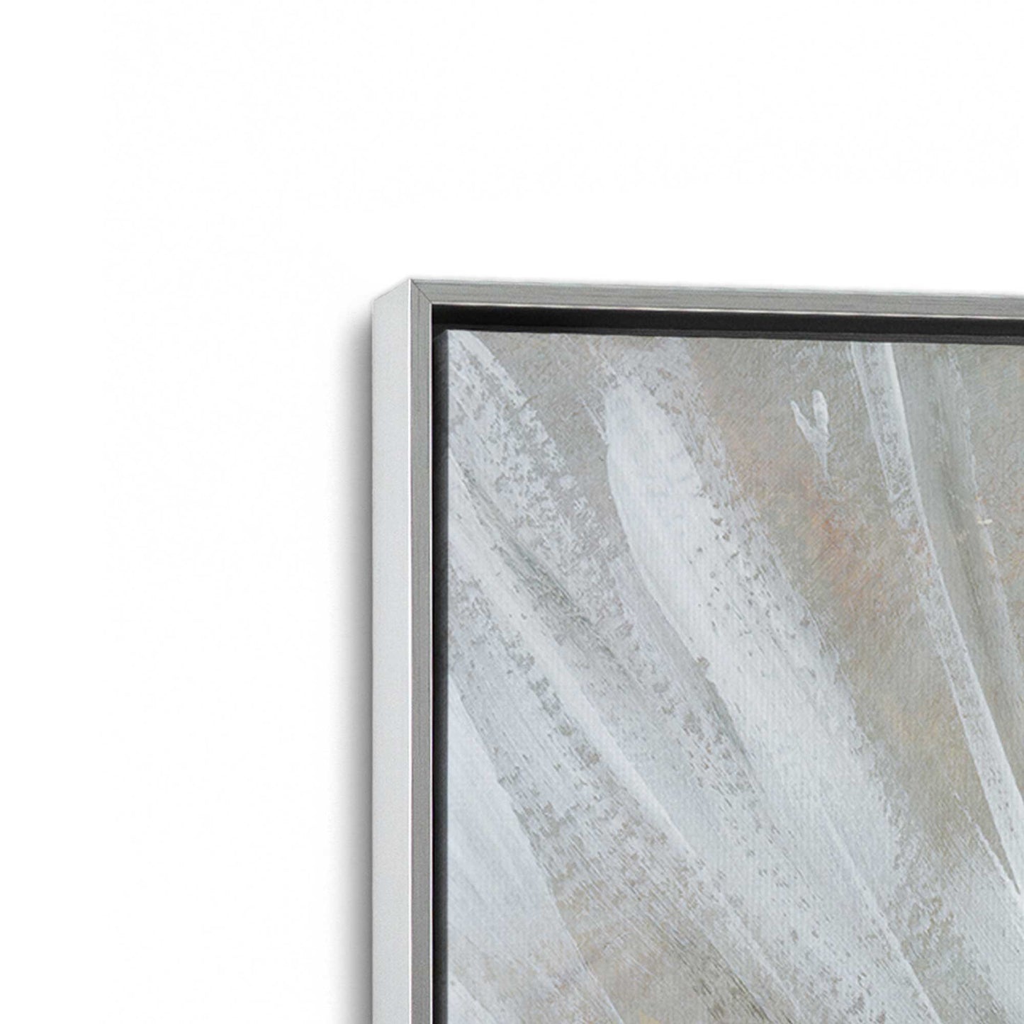 [Color:Polished Chrome], Picture of art in a Polished Chrome frame at an angle