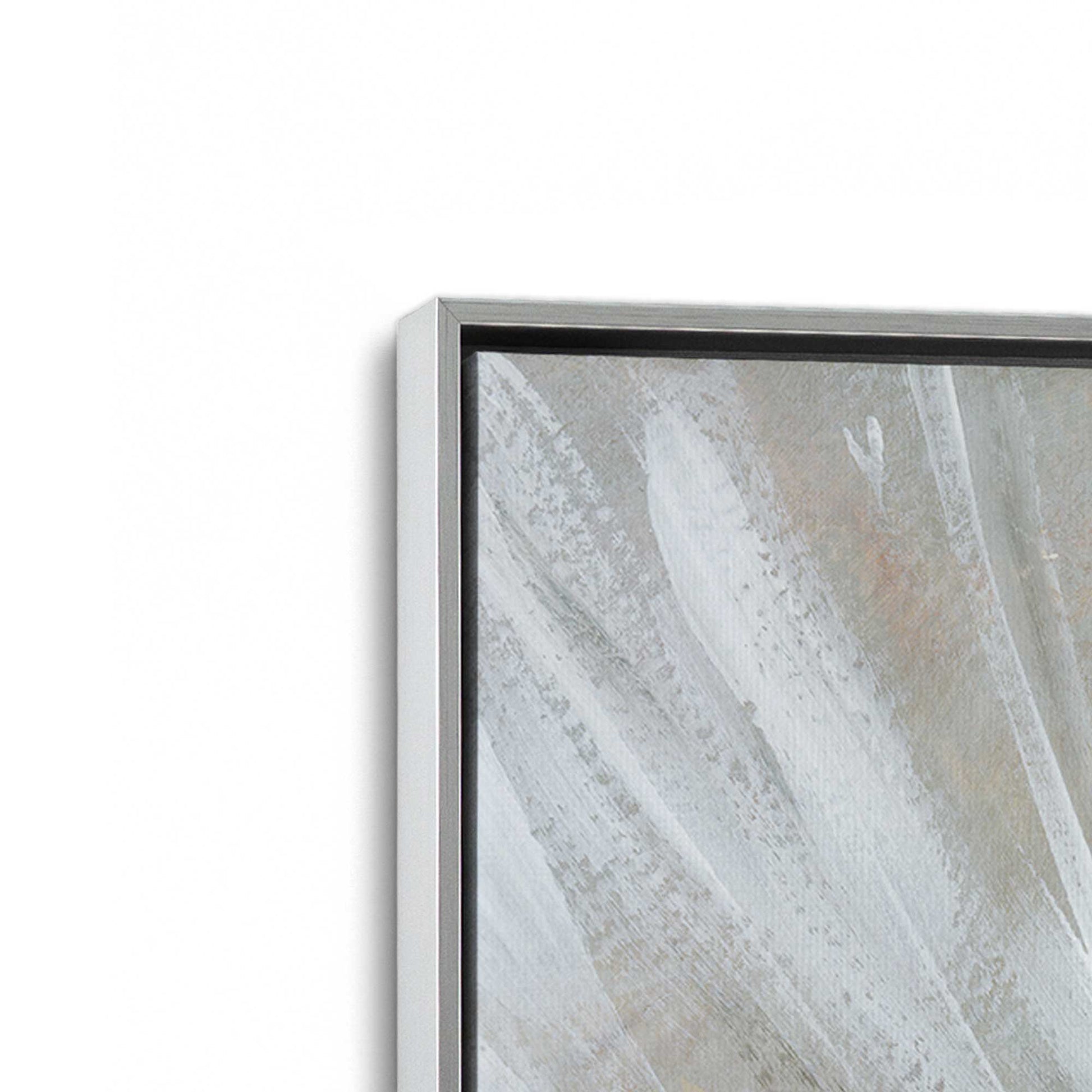 [Color:Polished Chrome], Picture of art in a Polished Chrome frame at an angle