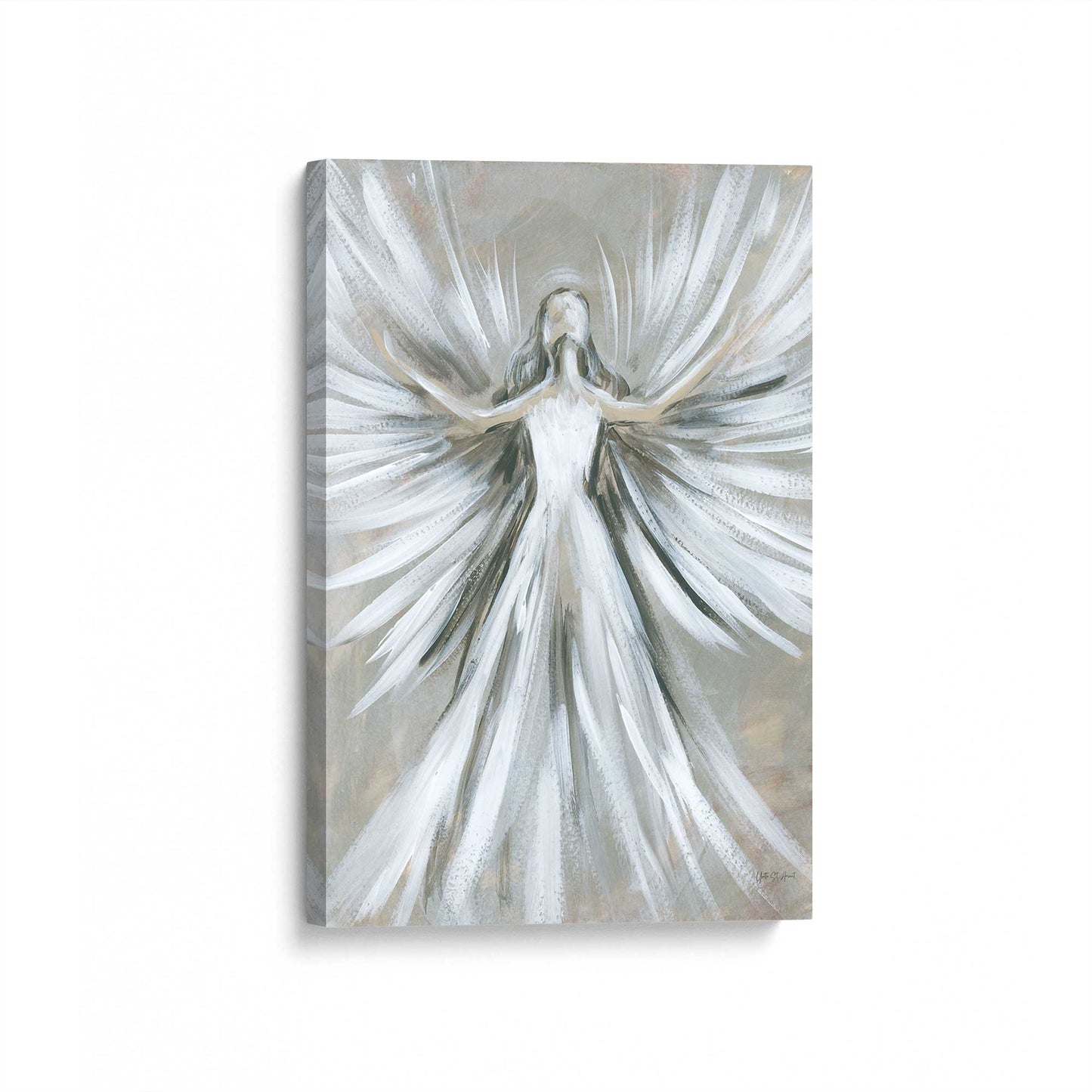 [Color:Stretched Canvas], Picture of art at an angle