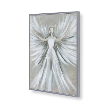 [Color:Polished Chrome], Picture of art in a Polished Chrome frame of the corner