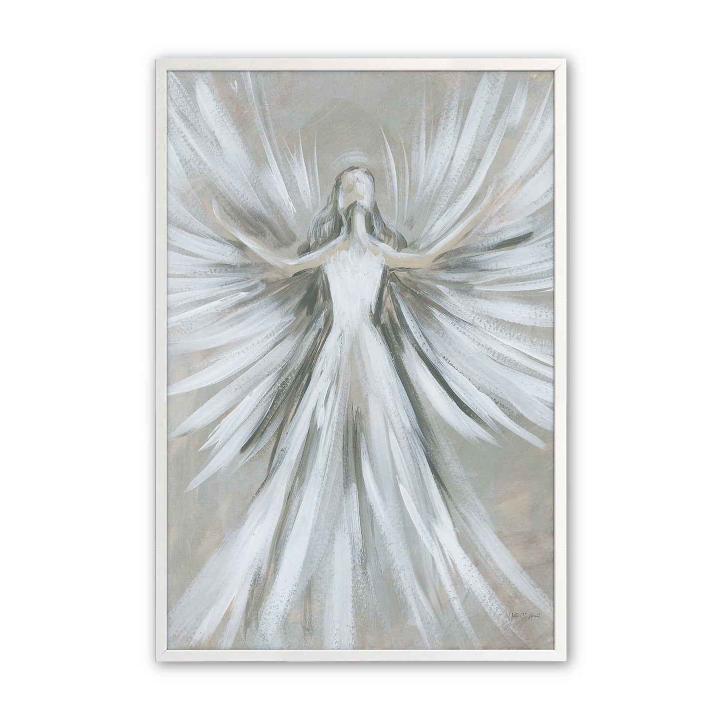 [Color:Opaque White], Picture of art in a Opaque White frame