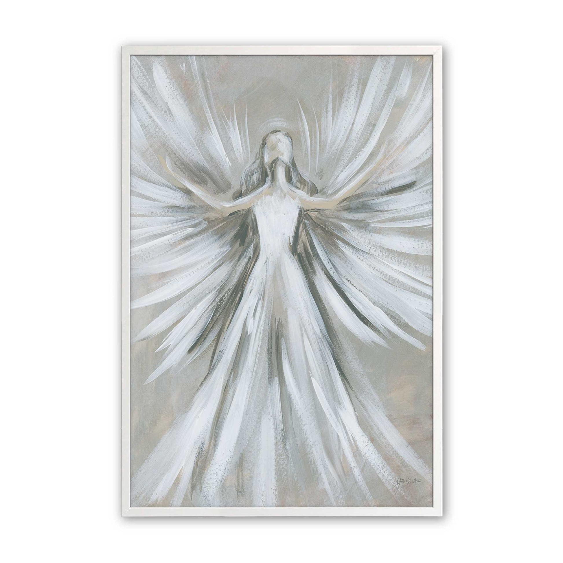 [Color:Opaque White], Picture of art in a Opaque White frame