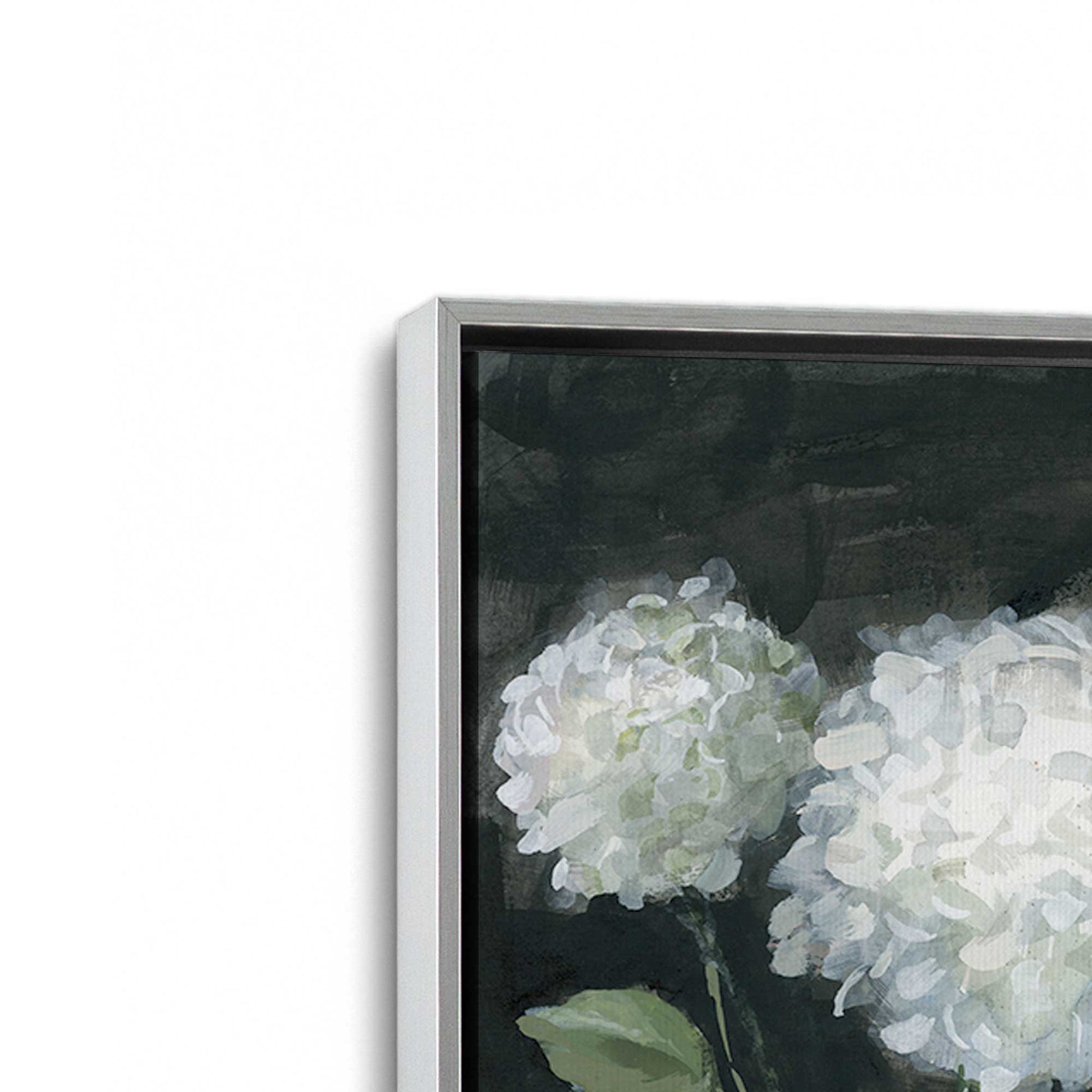 [Color:Polished Chrome], Picture of art in a Polished Chrome frame at an angle