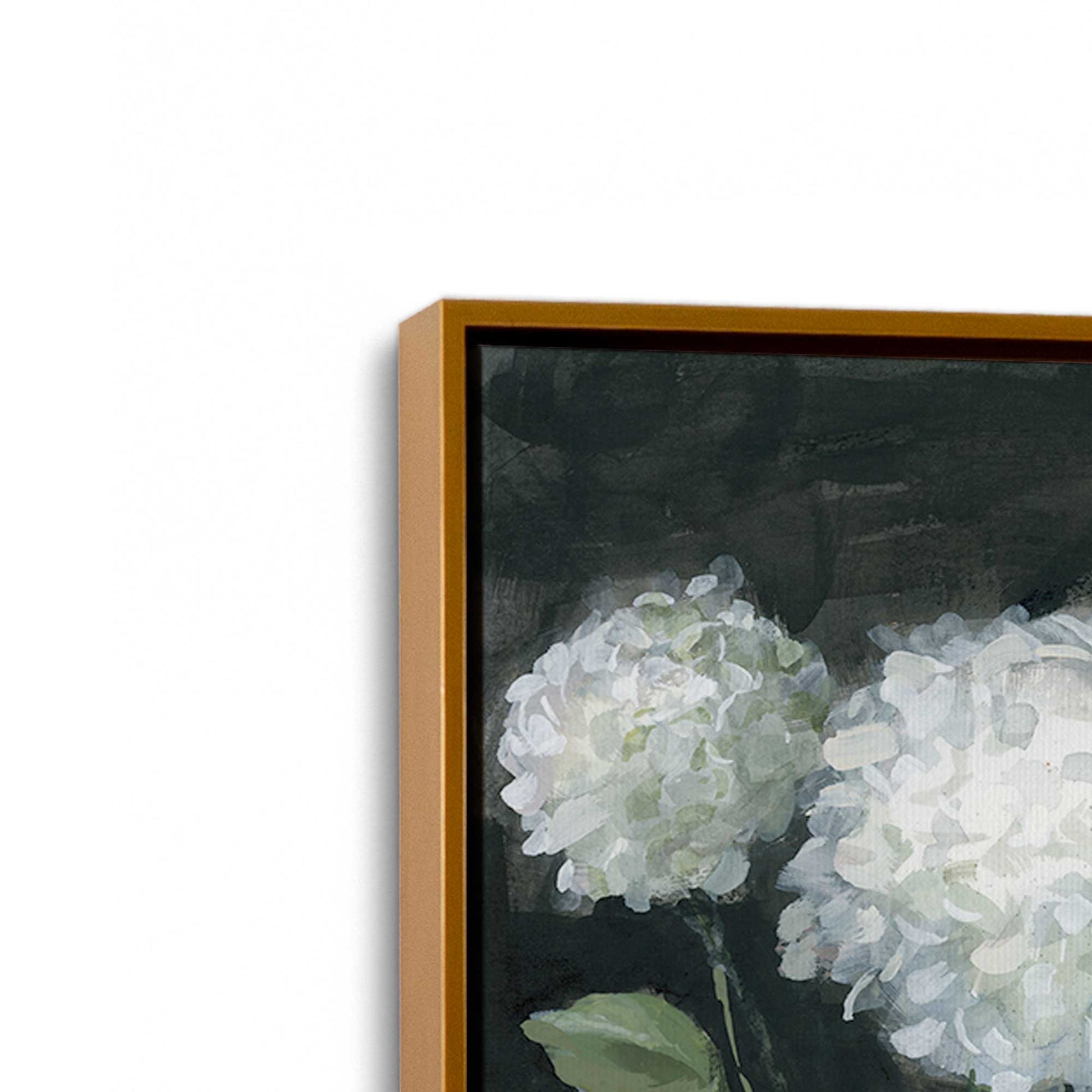 [Color:Polished Gold], Picture of art in a Polished Gold frame at an angle