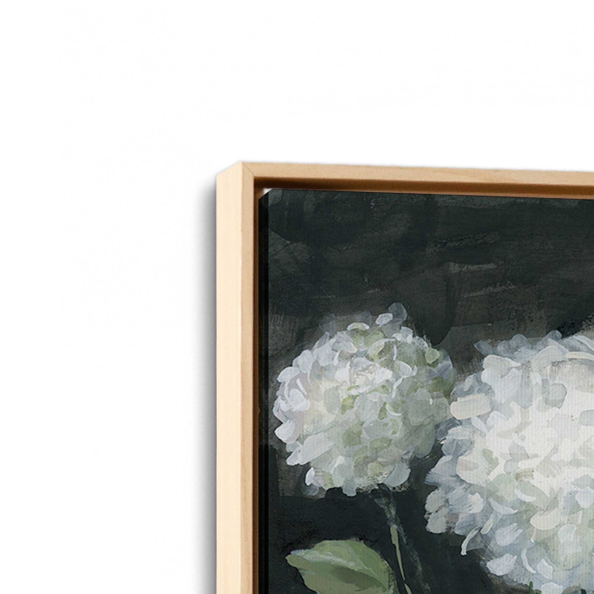 [Color:American Maple], Picture of art in a American Maple frame at an angle