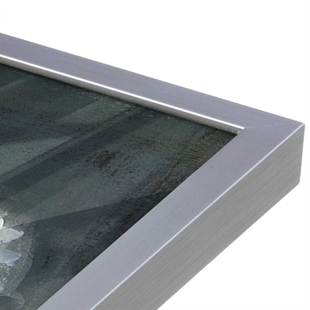 [Color:Polished Chrome], Picture of art in a Polished Chrome frame at an angle