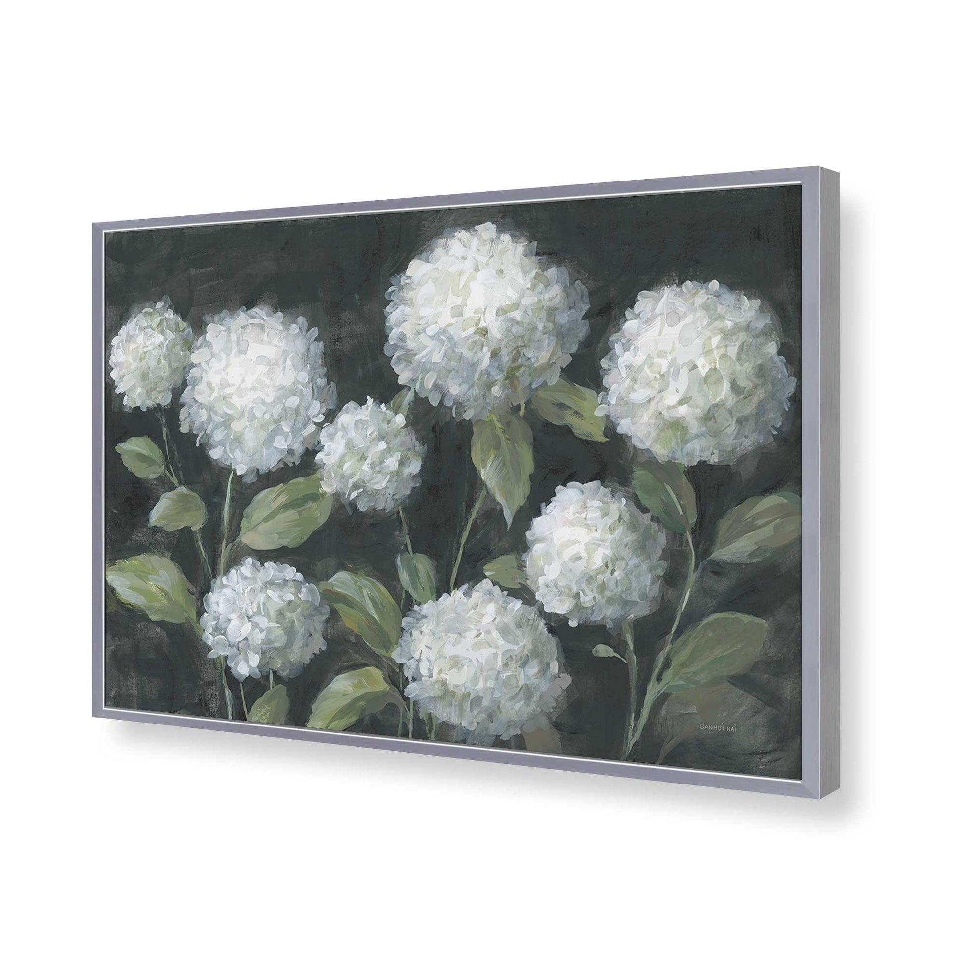 [Color:Polished Chrome], Picture of art in a Polished Chrome frame of the corner
