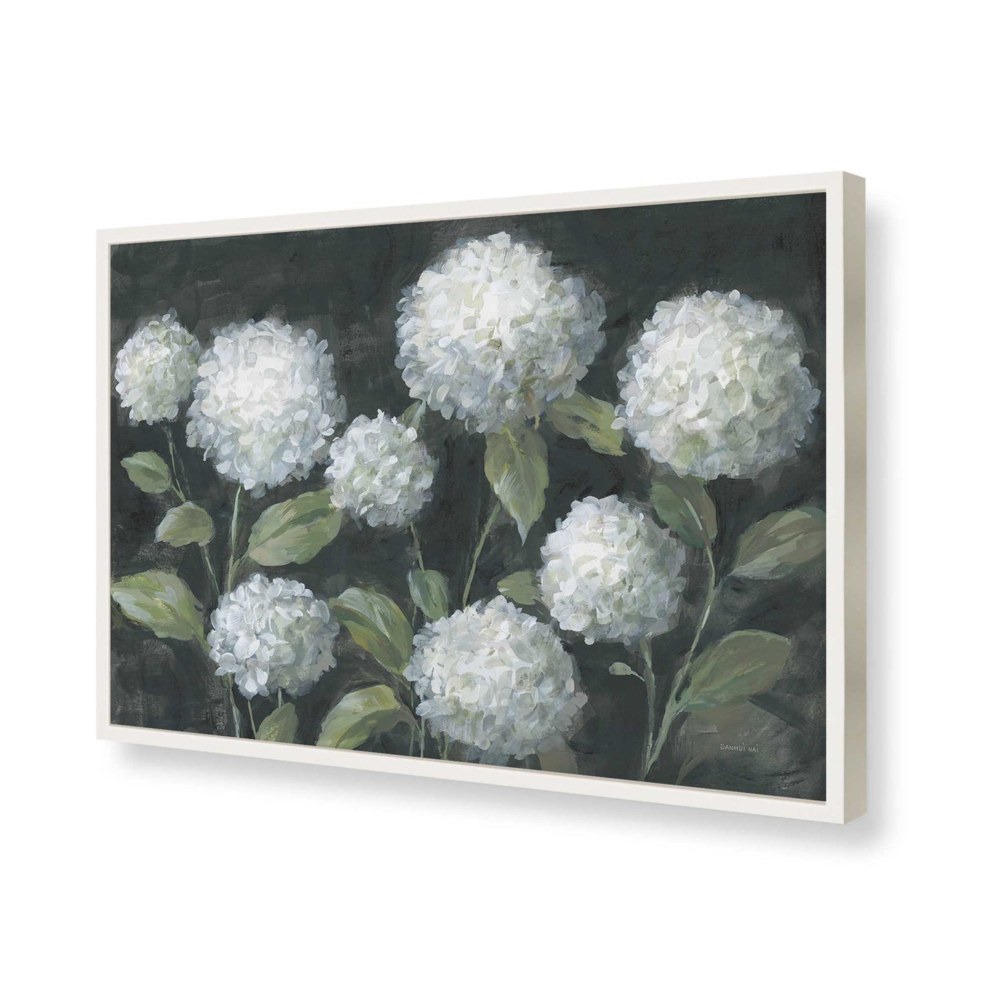 [Color:Opaque White], Picture of art in a Opaque White frame of the corner