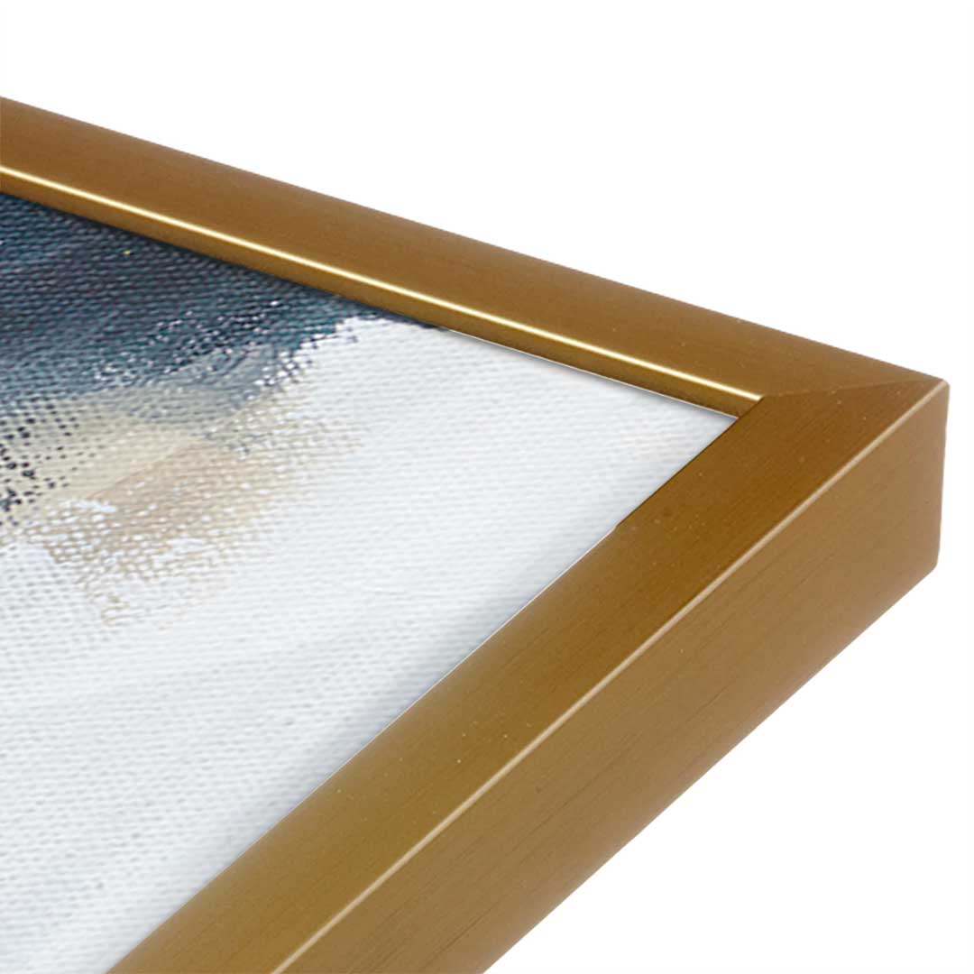 [Color:Polished Gold], Picture of art in a Polished Gold frame at an angle