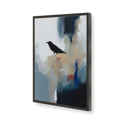 [Color:Satin Black], Picture of art in a Satin Black frame of the corner