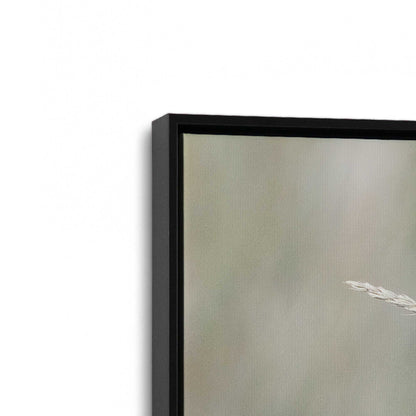 [Color:Satin Black], Picture of art in a Satin Black frame at an angle