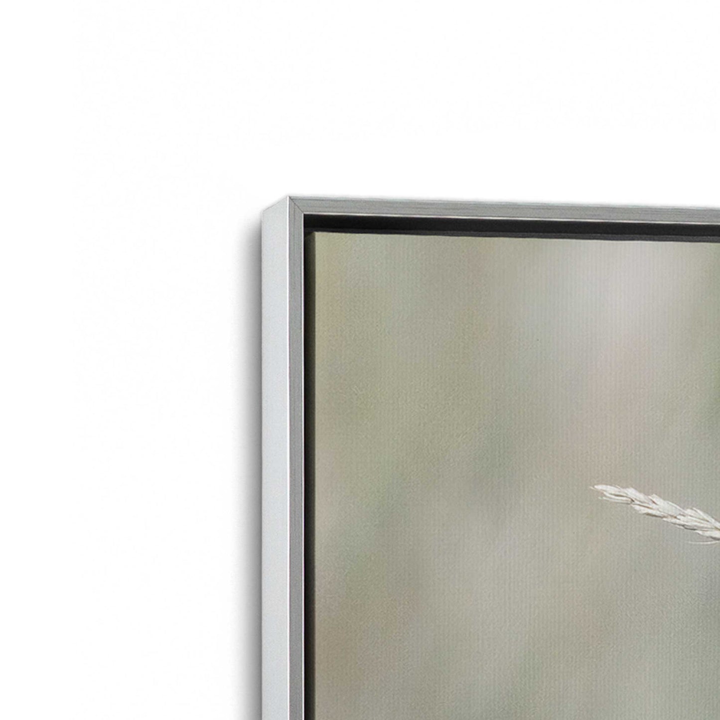 [Color:Polished Chrome], Picture of art in a Polished Chrome frame at an angle