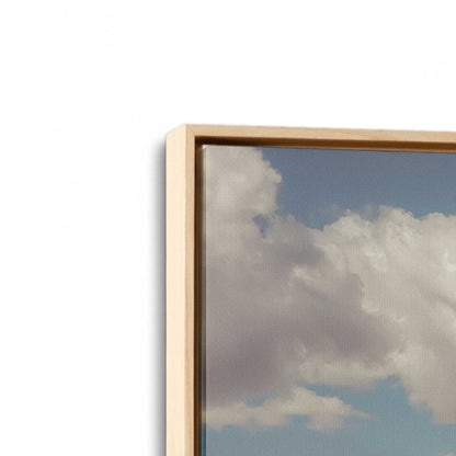 [Color:American Maple], Picture of art in a American Maple frame at an angle
