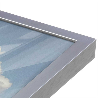 [Color:Polished Chrome], Picture of art in a Polished Chrome frame at an angle