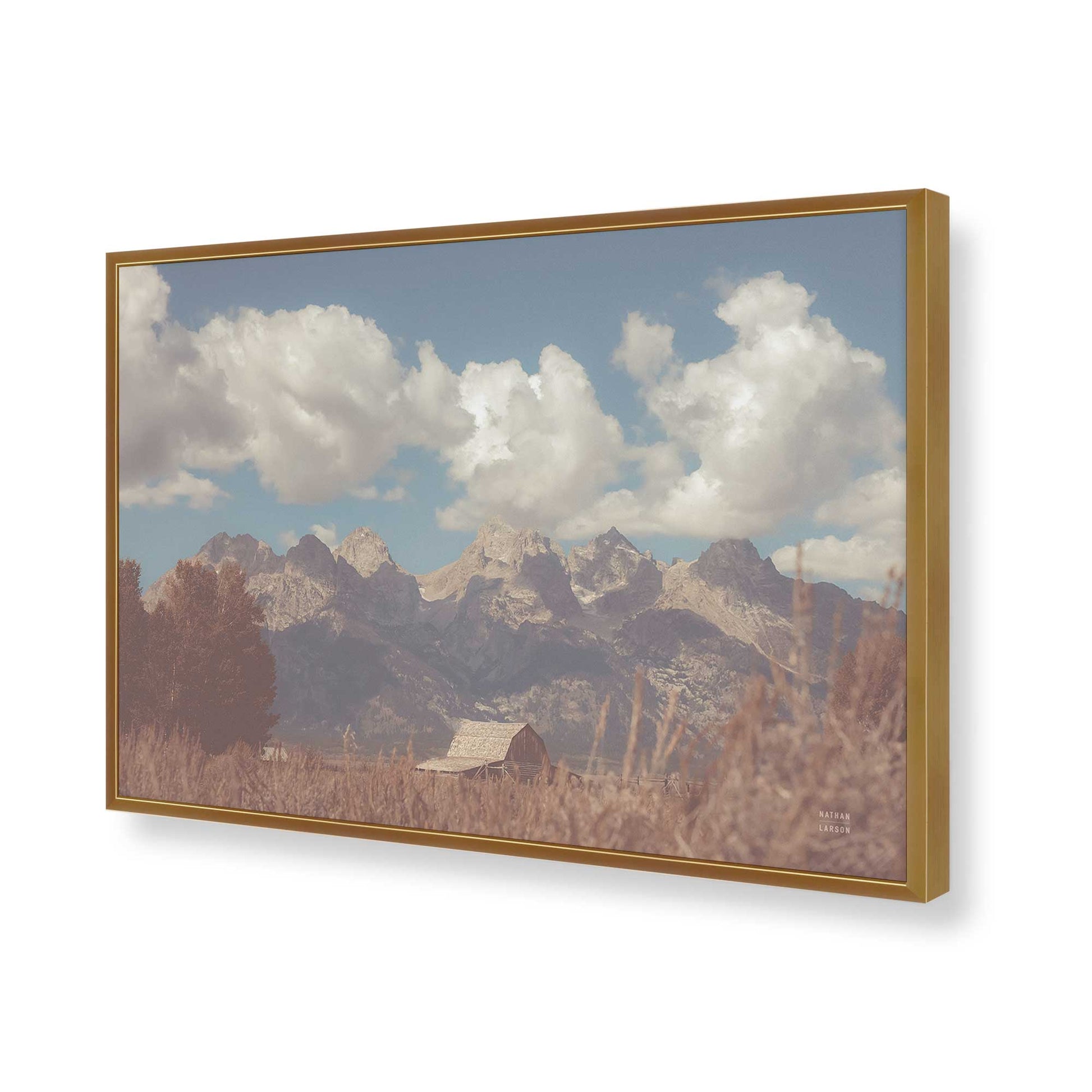 [Color:Polished Gold], Picture of art in a Polished Gold frame of the corner