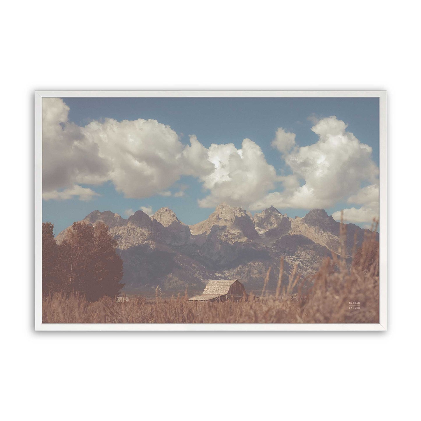 [Color:Opaque White], Picture of art in a Opaque White frame