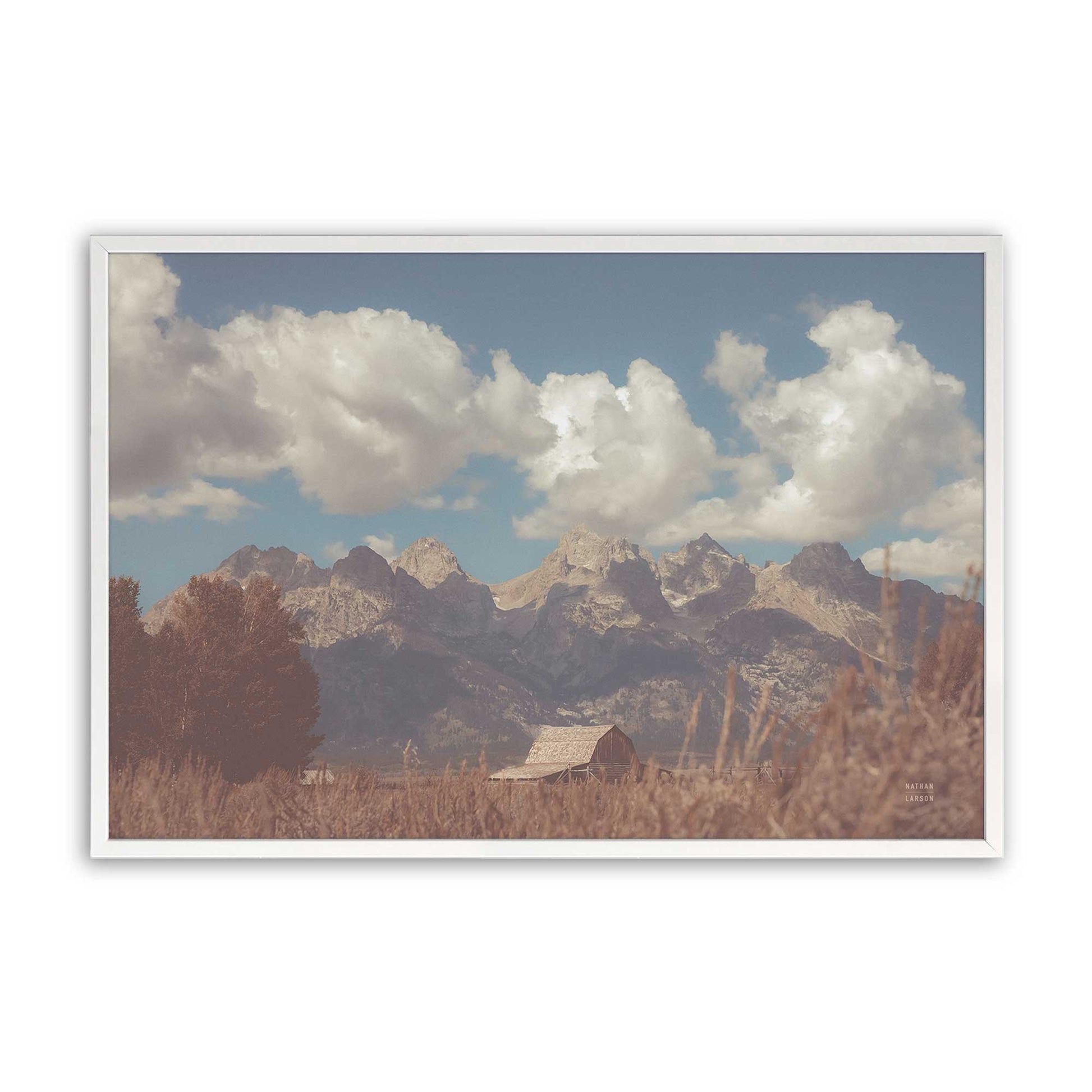 [Color:Opaque White], Picture of art in a Opaque White frame