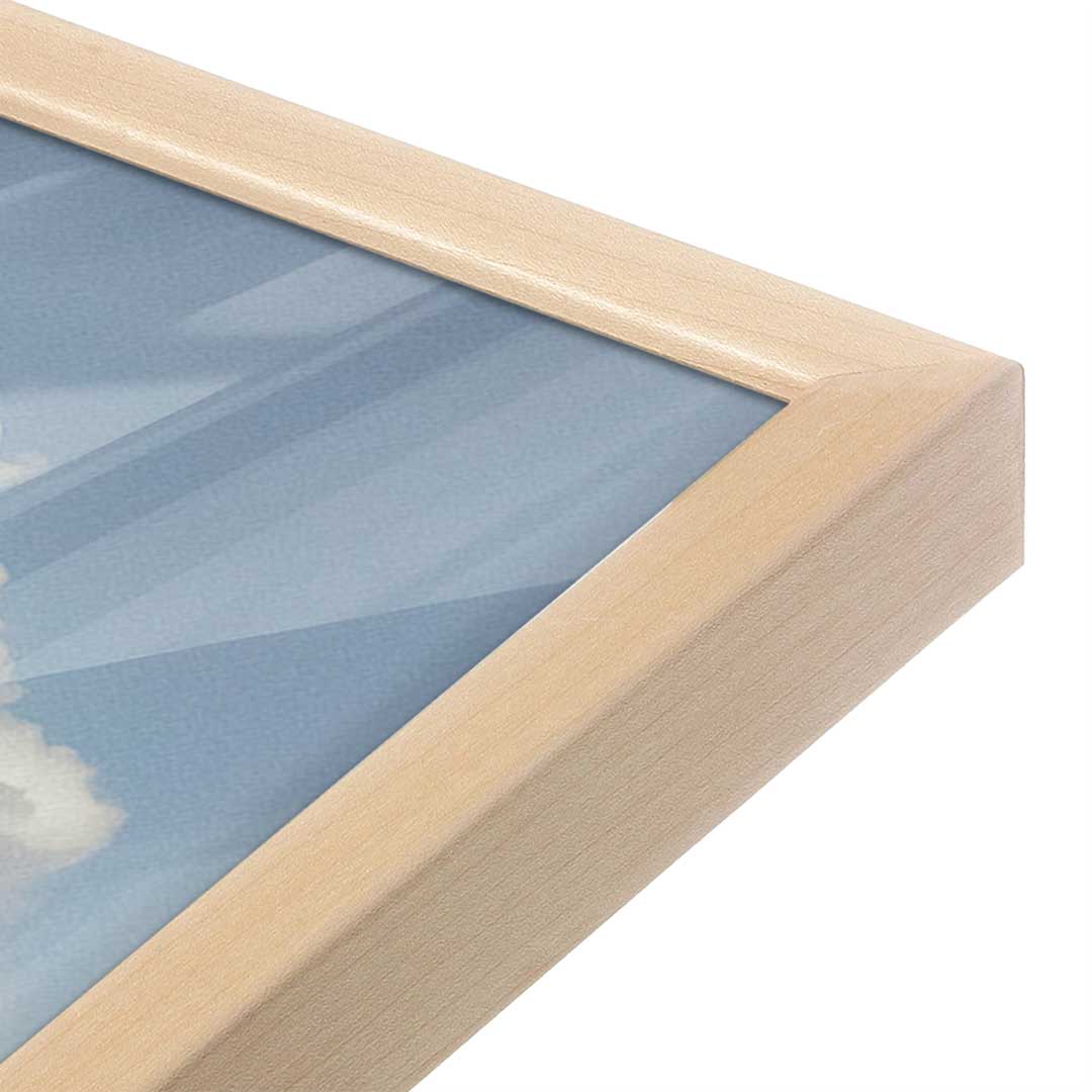 [Color:Raw Maple], Picture of art in a Raw Maple frame at an angle