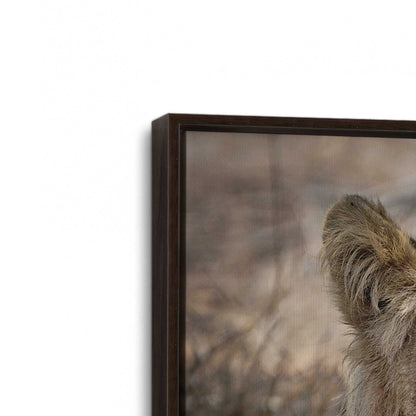 [Color:Espresso], Picture of art in a Espresso frame at an angle