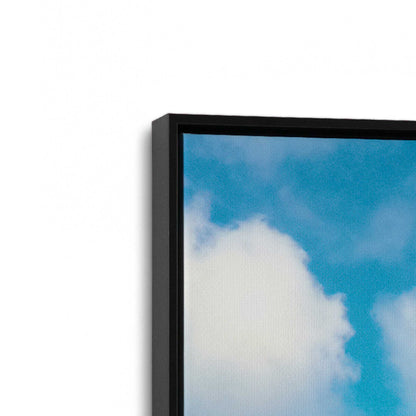 [Color:Satin Black], Picture of art in a Satin Black frame at an angle