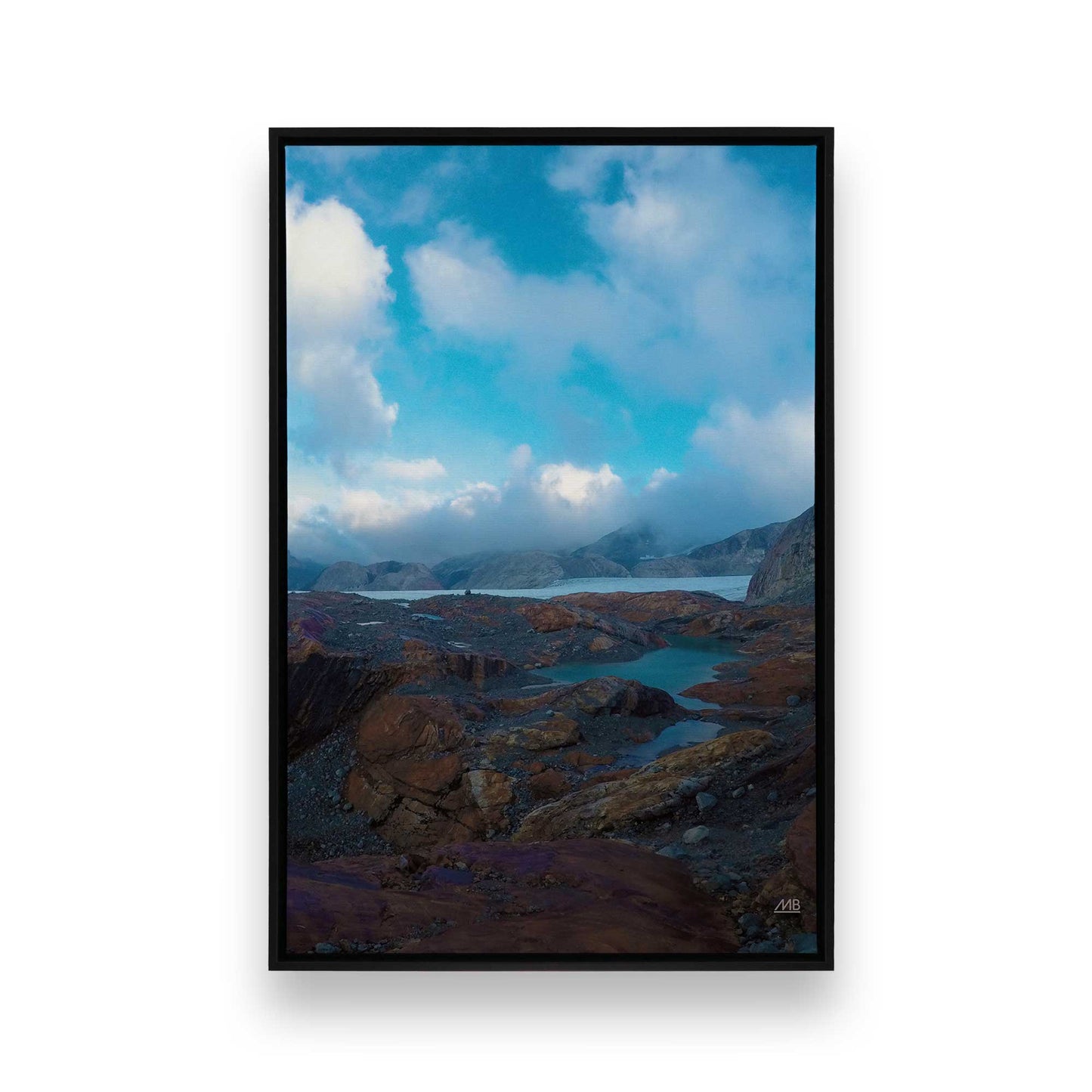 [Color:Satin Black], Picture of art in a Satin Black frame