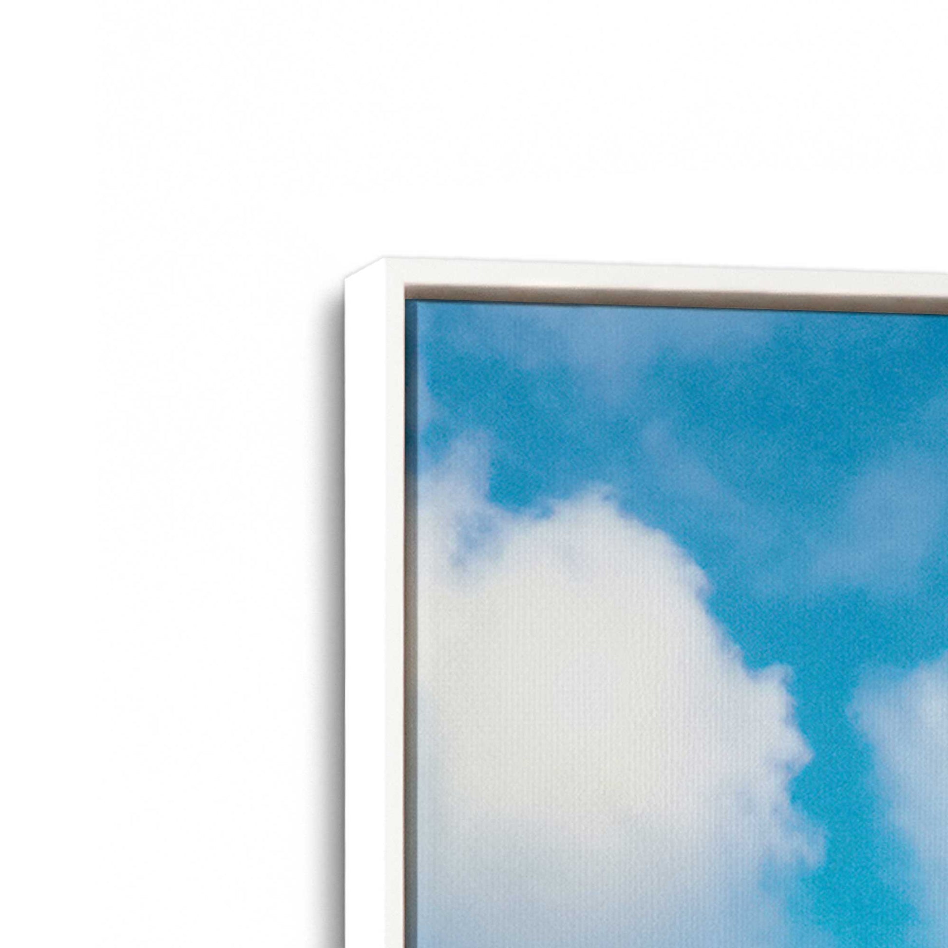 [Color:Opaque White], Picture of art in a White frame at an angle