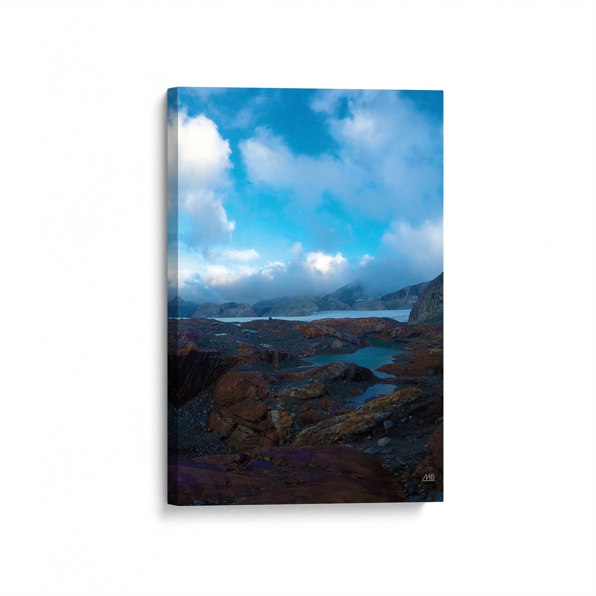 [Color:Stretched Canvas], Picture of art at an angle