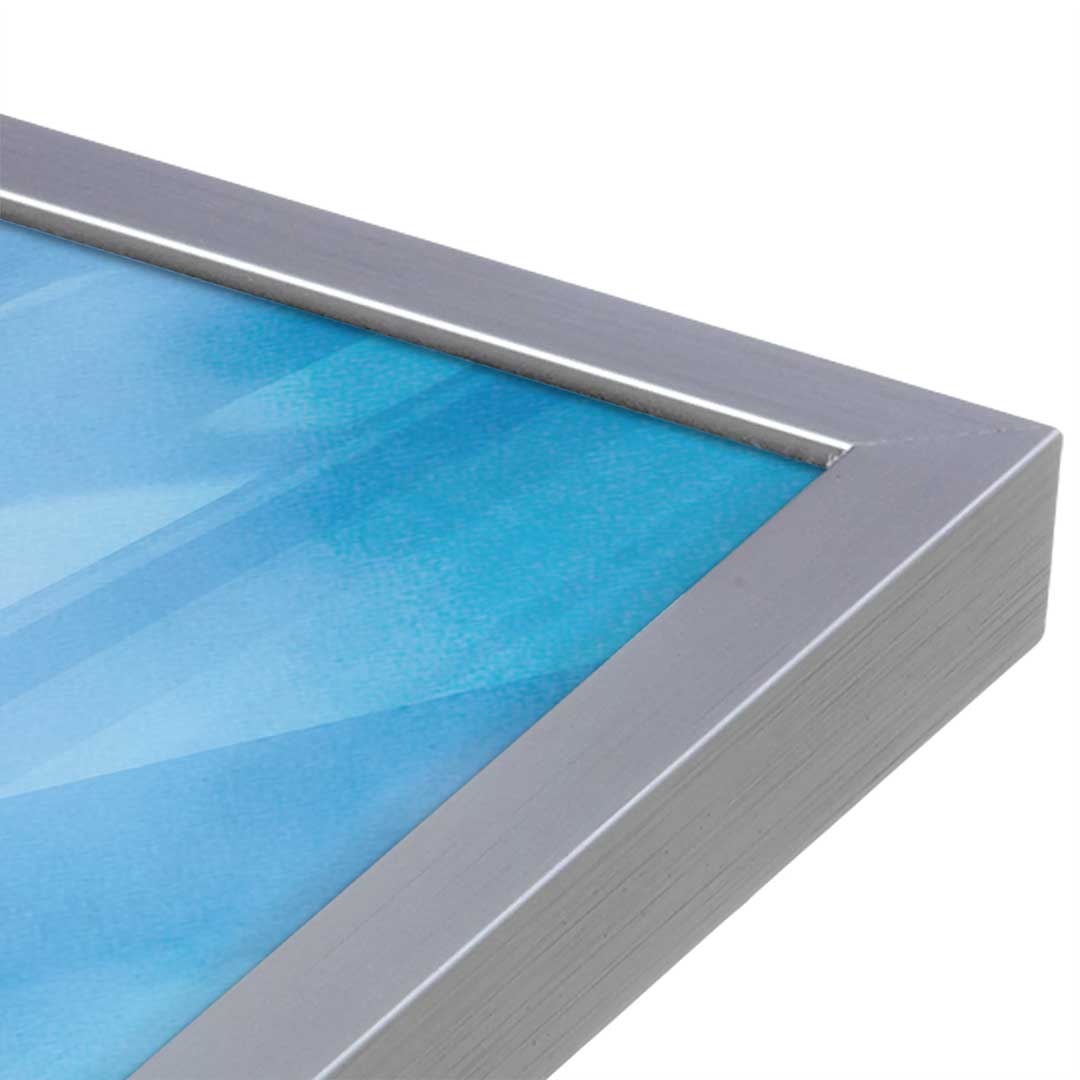 [Color:Polished Chrome], Picture of art in a Polished Chrome frame at an angle