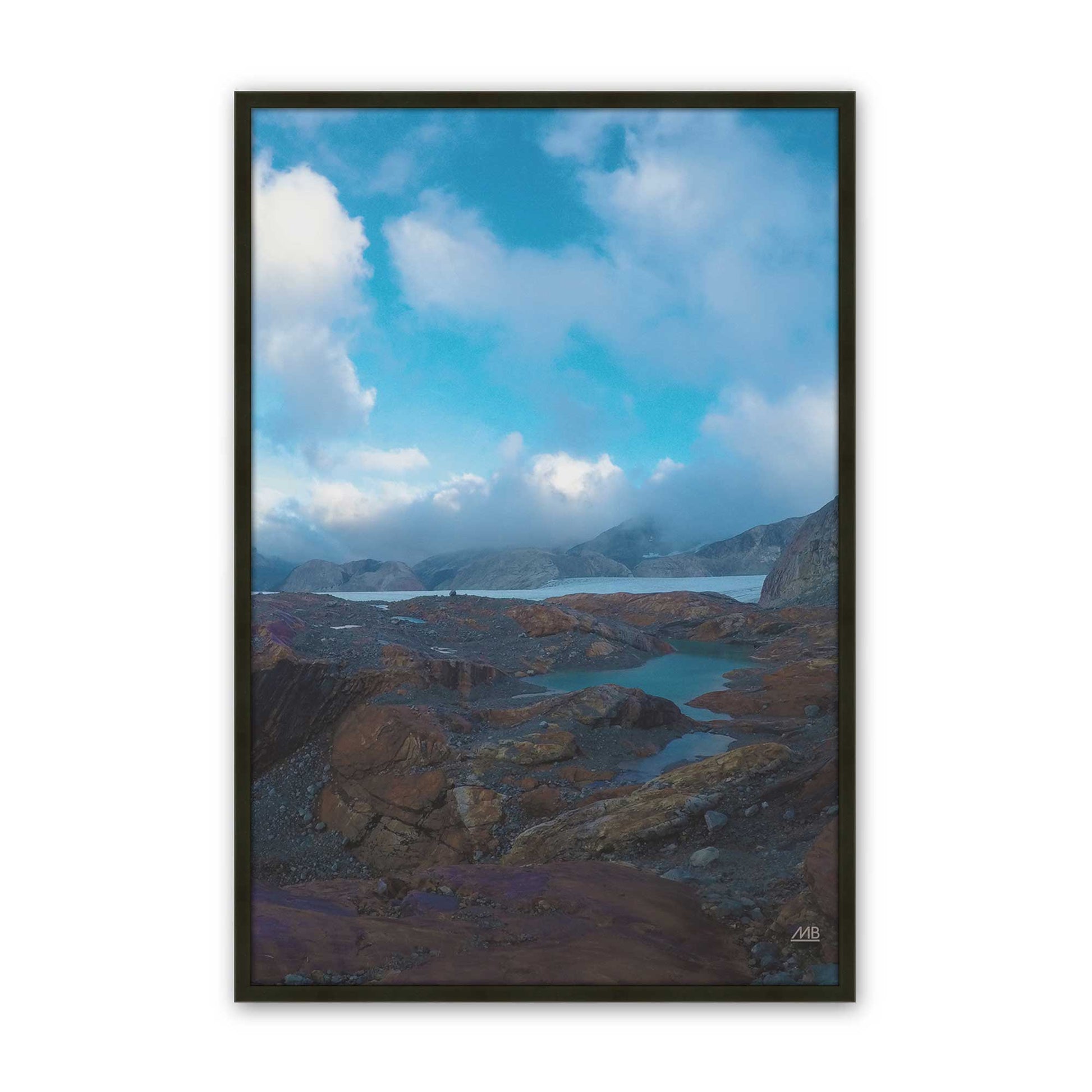 [Color:Satin Black], Picture of art in a Satin Black frame
