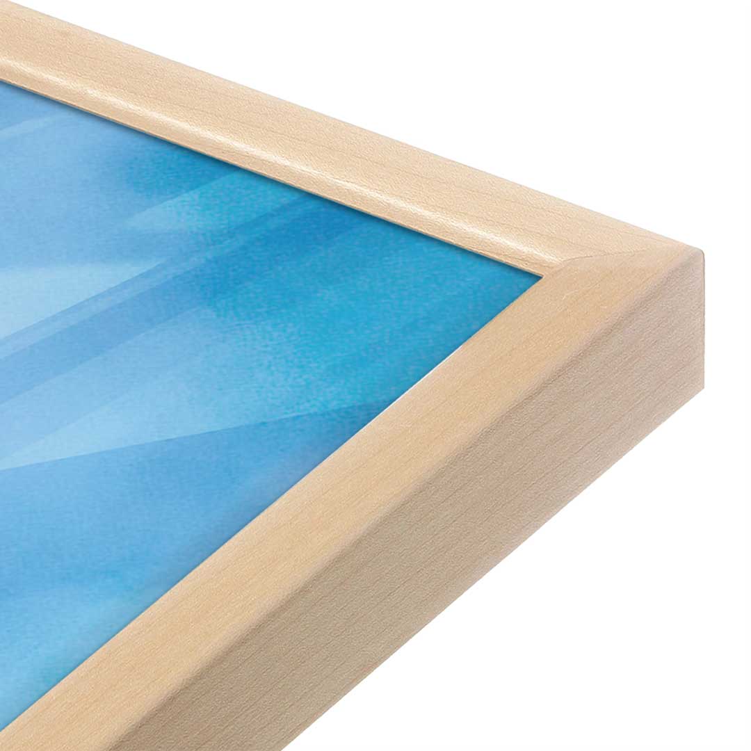 [Color:Raw Maple], Picture of art in a Raw Maple frame at an angle