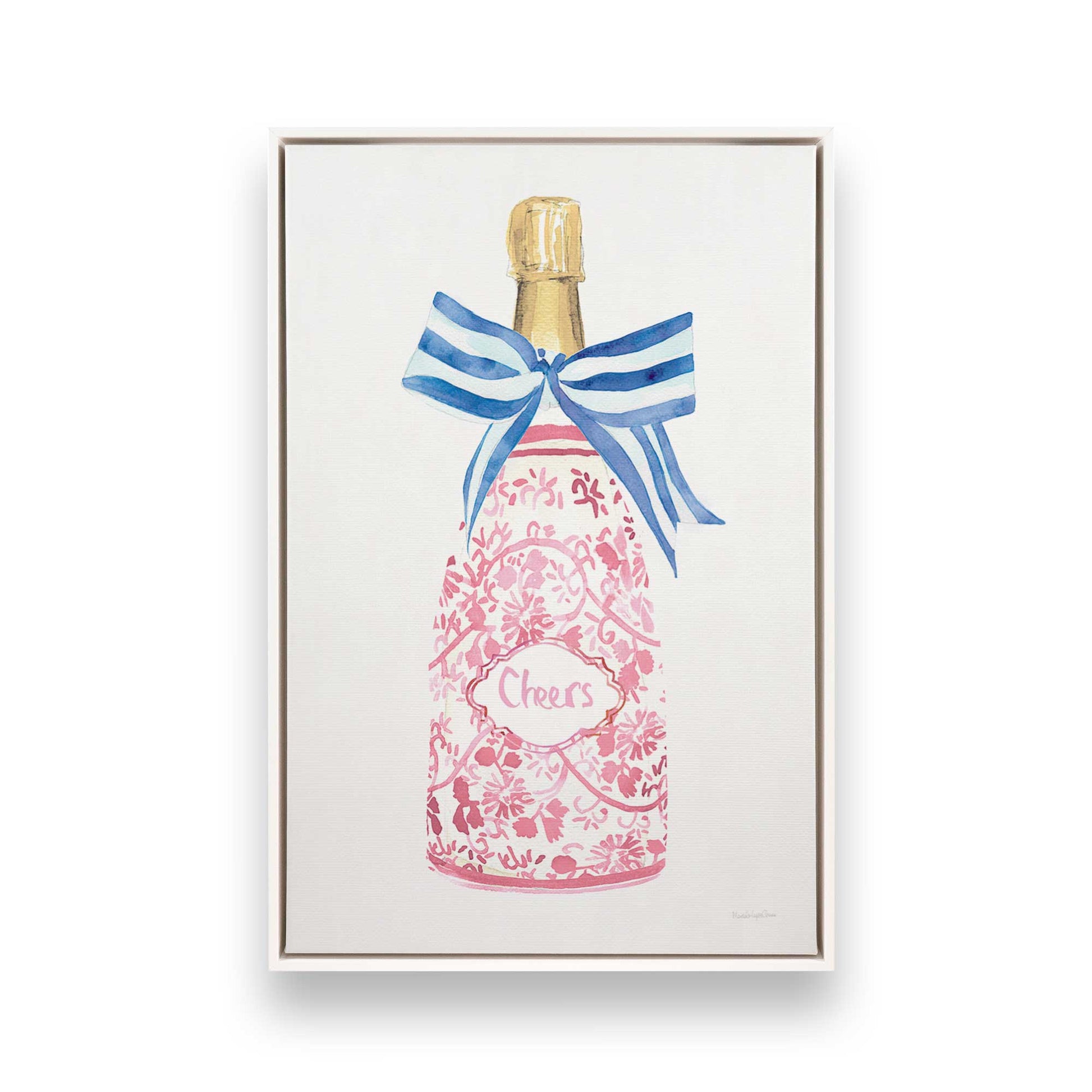 [Color:Opaque White], Picture of art in a White frame