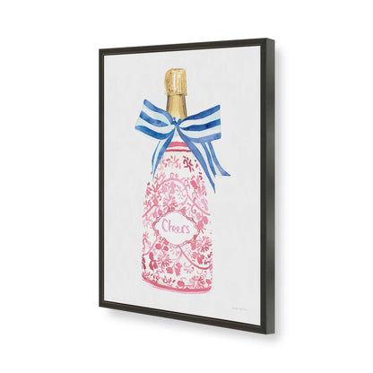 [Color:Satin Black], Picture of art in a Satin Black frame of the corner