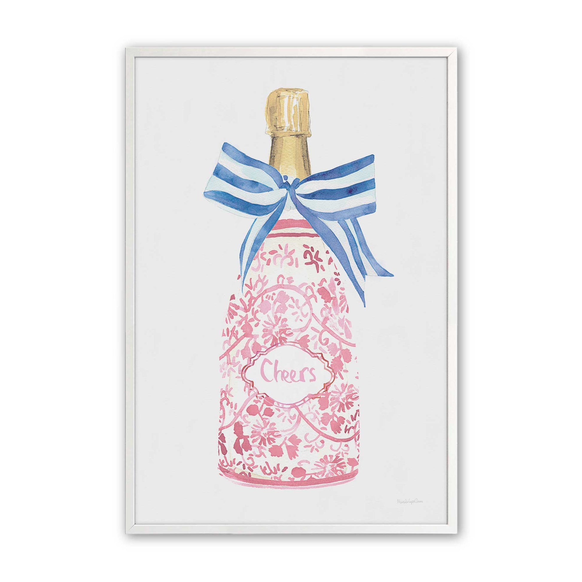 [Color:Opaque White], Picture of art in a Opaque White frame