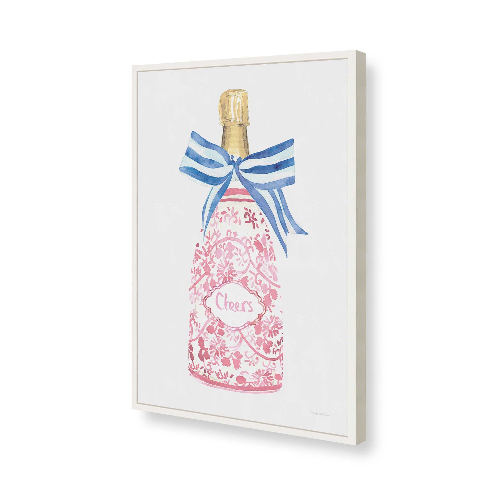 [Color:Opaque White], Picture of art in a Opaque White frame of the corner