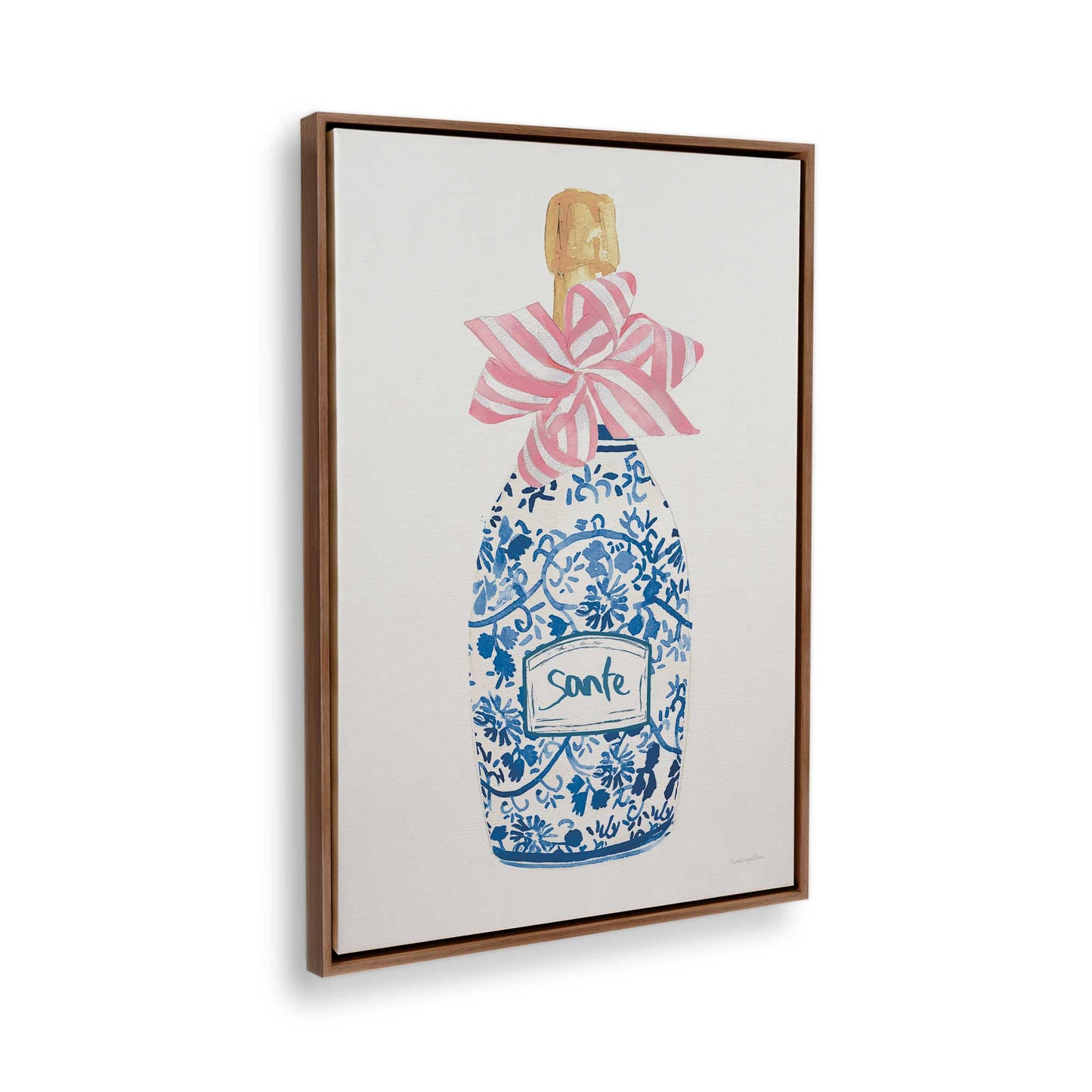 [Color:Walnut], Picture of the corner of the art