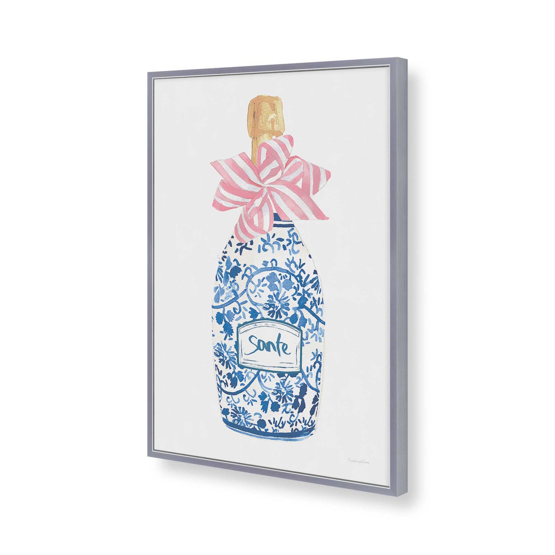 [Color:Polished Chrome], Picture of art in a Polished Chrome frame of the corner