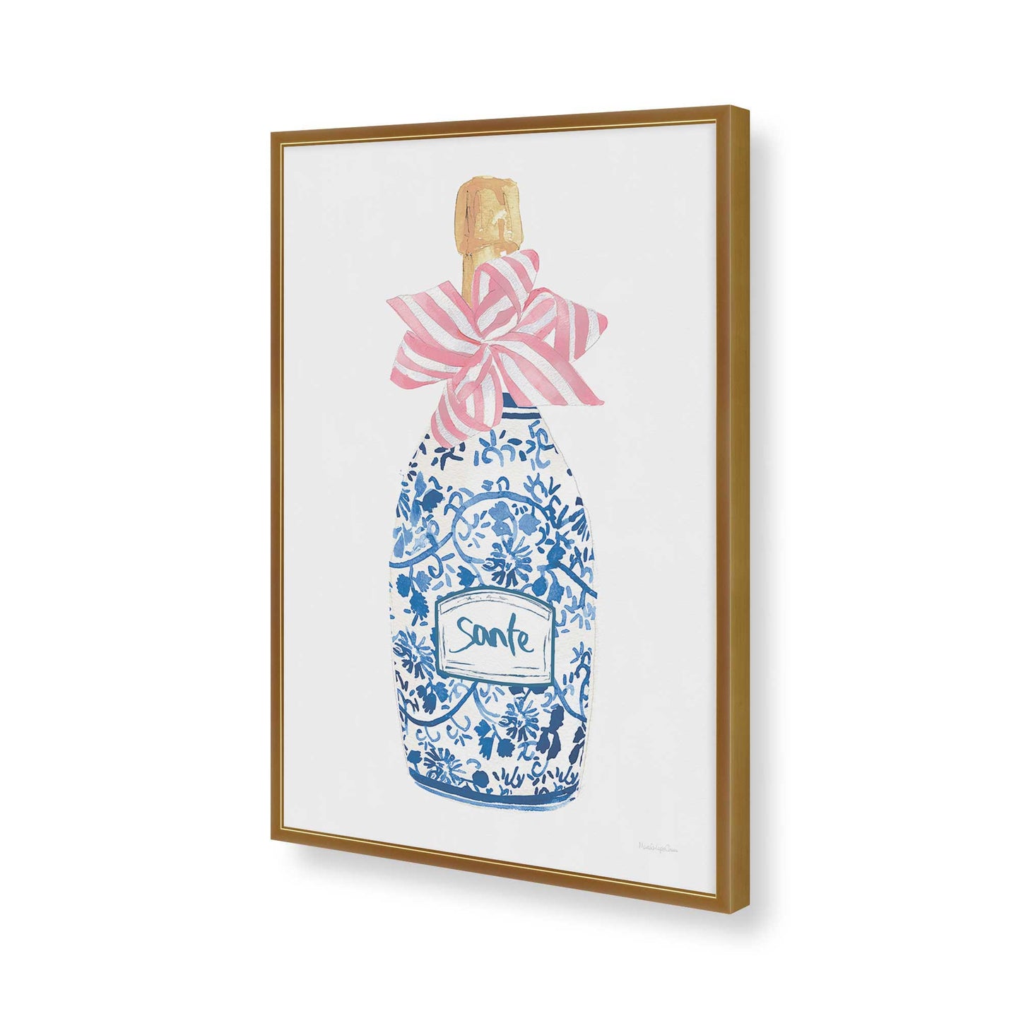 [Color:Polished Gold], Picture of art in a Polished Gold frame of the corner